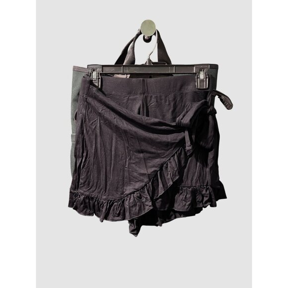 Halara Black Ruffle High Waist Tie Side Shorts Size M - Picture 2 of 4